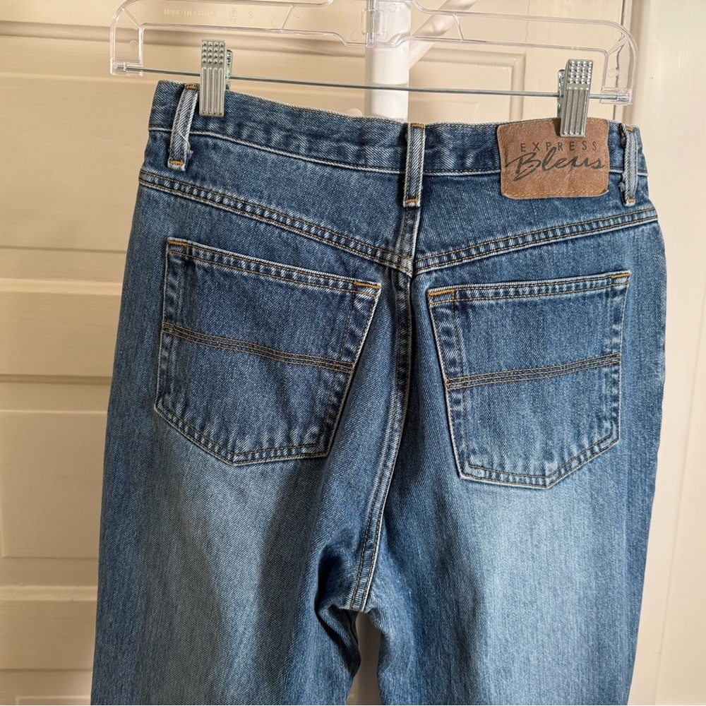 Express Bleu Flare Jeans size 7/8 - Picture 3 of 4